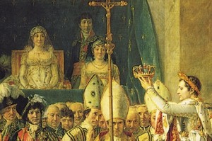 Napoleon's Mother in David's Coronation of Napoleon painting