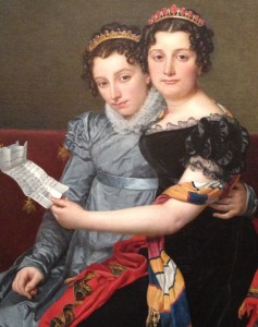 Joseph Bonaparte's daughters (Napoleon's nieces), painted by Jacques Louis David
