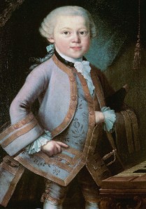 Wolfgang Amadeus Mozart - hand in jacket
