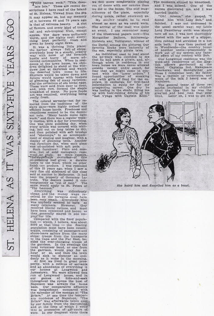 Article in Melbourne journal circa 1940