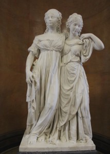 Princesses Louise and Fredricka statue by Johanne Gottfried Schadow in the Alte Museum, Berlin. Photo by Margaret Rodenberg
