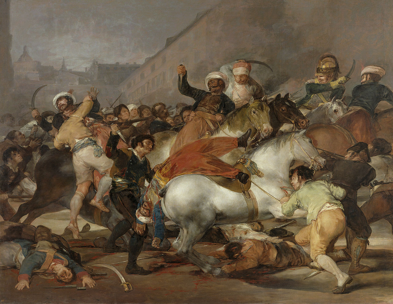 Goya's El dos de mayo de 1808 in the Prado Museum, Madrid
