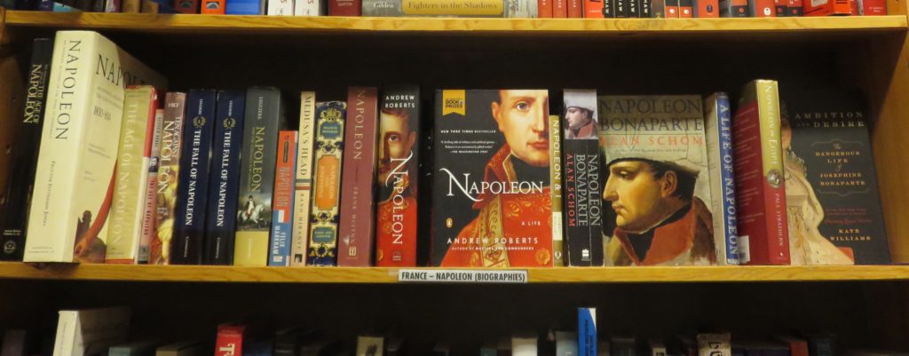 One of the Napoleon Shelves at Powell's New & Used Books in Portland